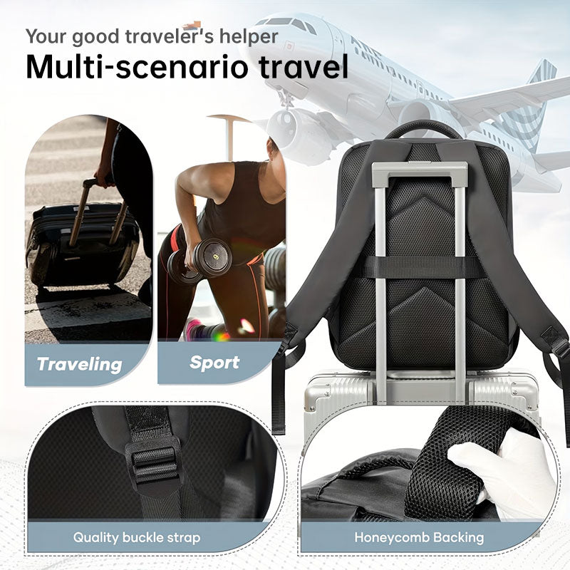 Vacuum compression travel backpack — product gallery image 16