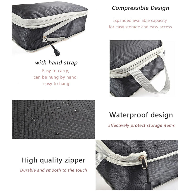 Compression Packing Cubes | Individual Sizes & 3-Piece Set