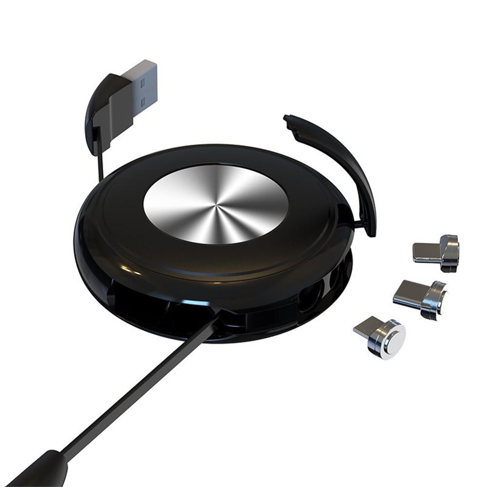 Retractable 3-in-1 Magnetic Charging Cable | 80 cm