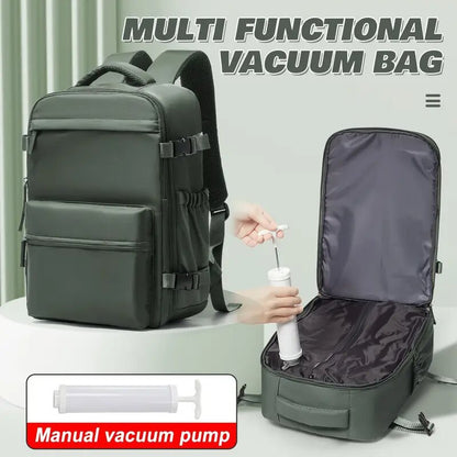 Vacuum compression travel backpack — product gallery image 3