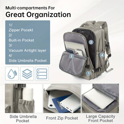 Vacuum compression travel backpack — product gallery image 17