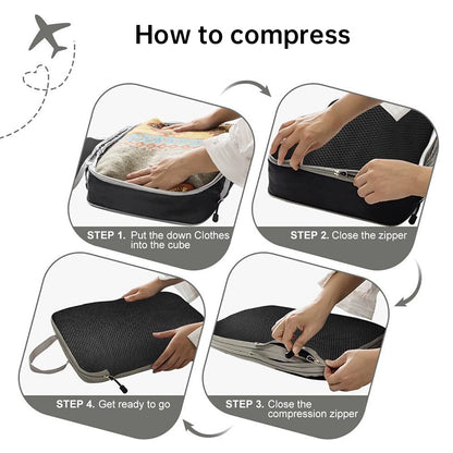 Compression Packing Cubes | Individual Sizes & 3-Piece Set