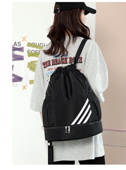 Drawstring travel backpack — product gallery photo 2 of 12