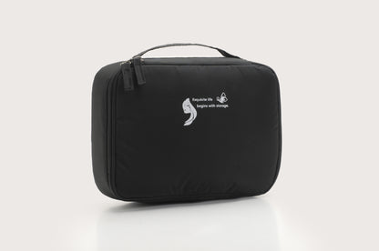 Square travel cosmetic storage bag — gallery photo 7 of 12