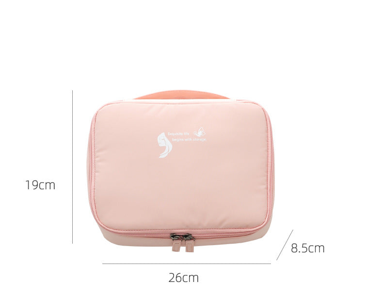 Square travel cosmetic storage bag — gallery photo 6 of 12