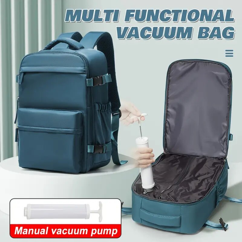 Vacuum compression travel backpack — product gallery image 4