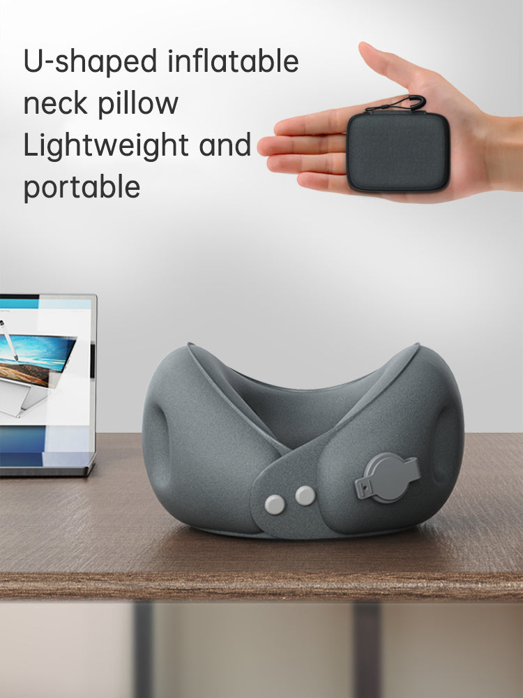 Inflatable travel neck pillow product gallery photo 4 of 7