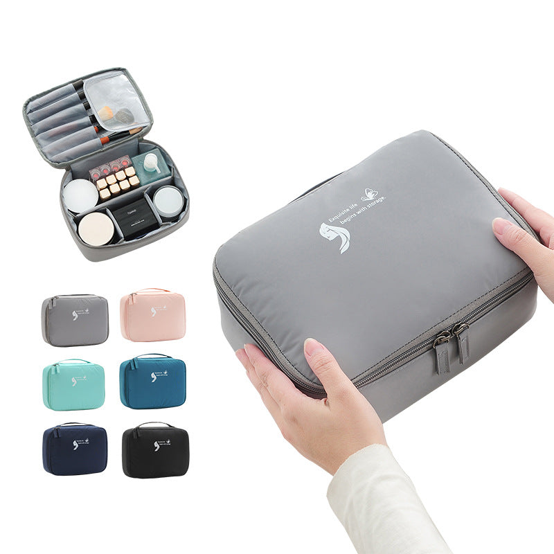 Square travel cosmetic storage bag — gallery photo 4 of 12