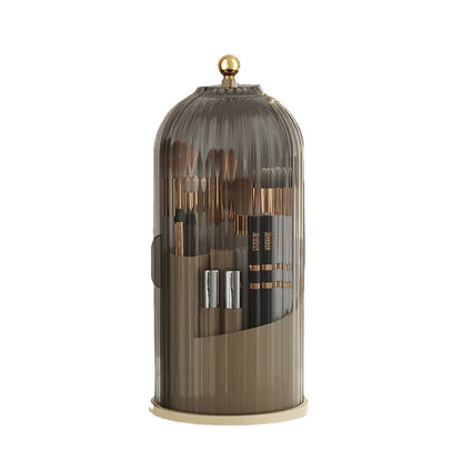 Rotating Makeup Brush Organizer | Dust-Cover Design