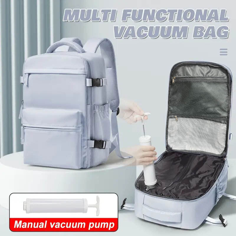 Vacuum compression travel backpack — product gallery image 7