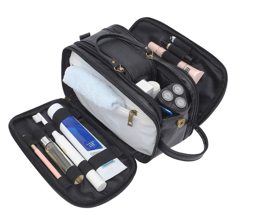 Men's PU leather travel toiletry bag — product gallery image 6