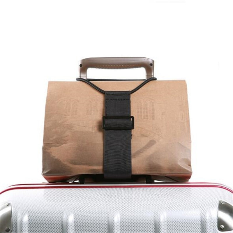 Adjustable suitcase luggage carrier strap — main product photo