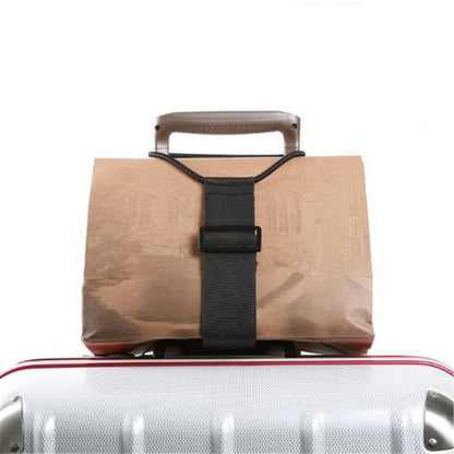 Adjustable suitcase luggage carrier strap — main product photo