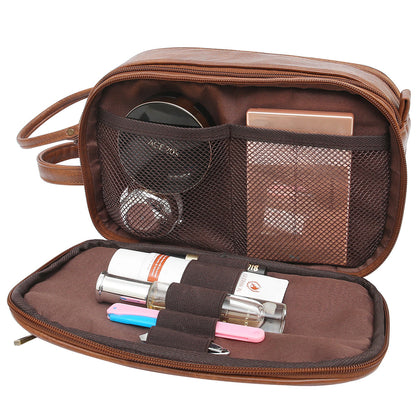 Men's PU leather travel toiletry bag — product gallery image 4