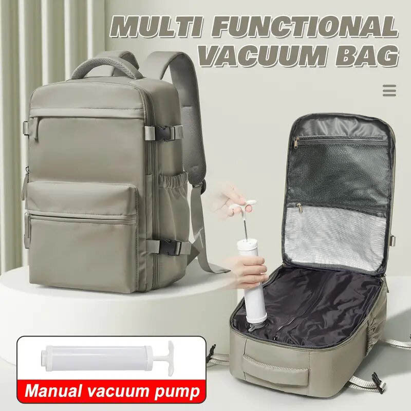 Vacuum compression travel backpack — product gallery image 8