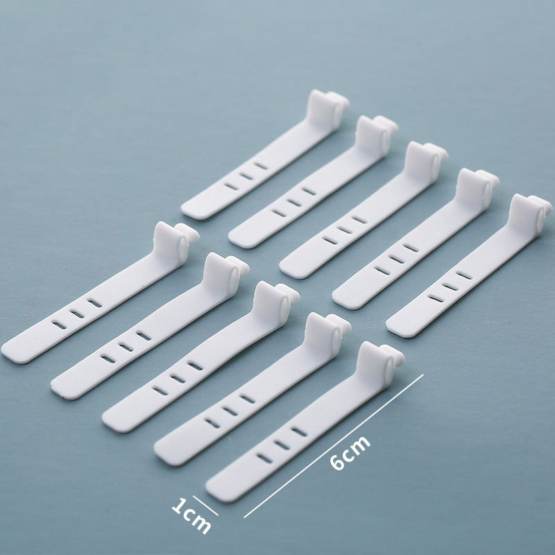 Desktop Cable Storage | 7/8-Compartment Box or 10 Straps