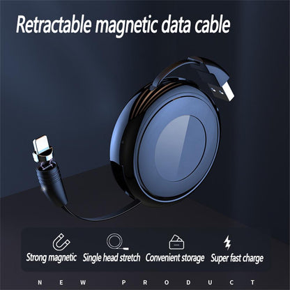 Retractable 3-in-1 Magnetic Charging Cable | 80 cm