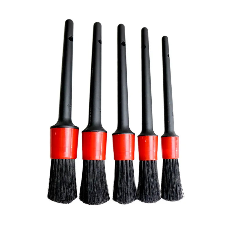 Five-piece car detailing brush set